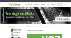 Desktop Screenshot of beaudio.com.br